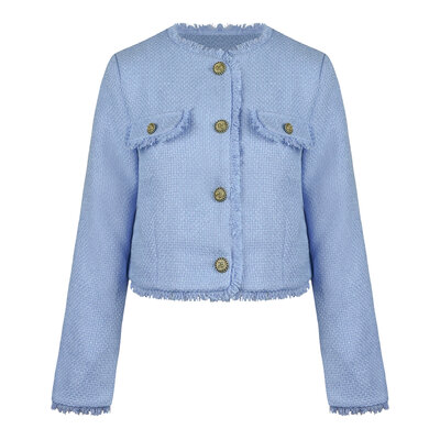 JAIMY Keyla tweed blazer light blue