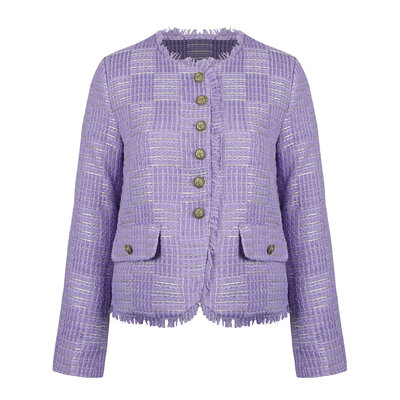 JAIMY Averi tweed blazer lilac