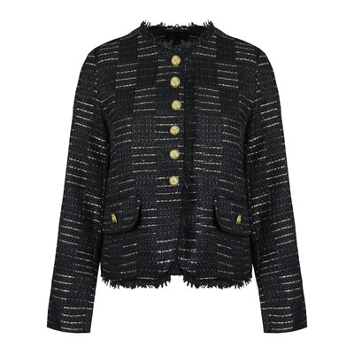 JAIMY Averi tweed blazer black