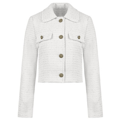 JAIMY Sariah tweed blazer white