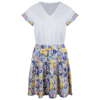 LIU JO Jersey satin dress spring bloom