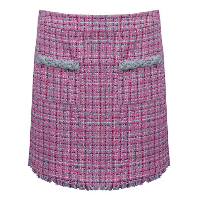 LIU JO Gonna mini boucle skirt rosa