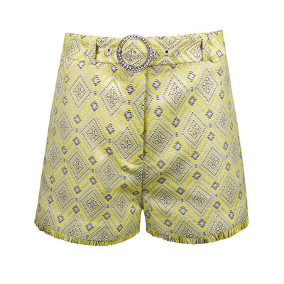 LIU JO Pant short yellow diamond