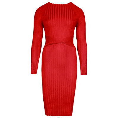 JAIMY Alexa cut out back dress red