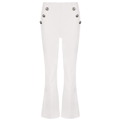 JAIMY Danna gold button pantalon creme