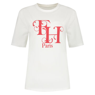 FIFTH HOUSE Arvine t-shirt star white/hibiscus