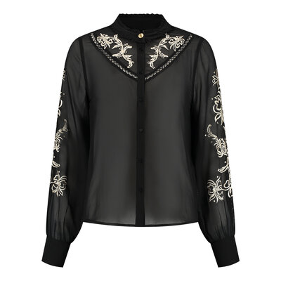 NIKKIE Bonaire blouse black