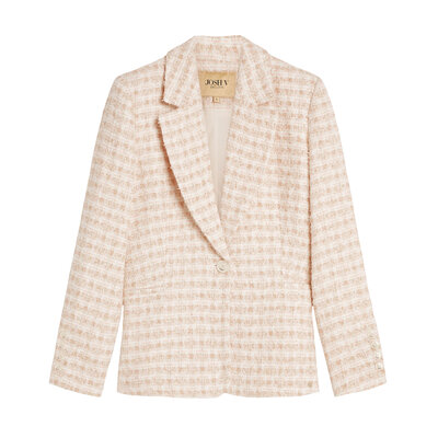 JOSH V Dominic fitted blazer peach