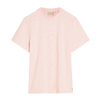 JOSH V Dorie signature t-shirt soft pink melange