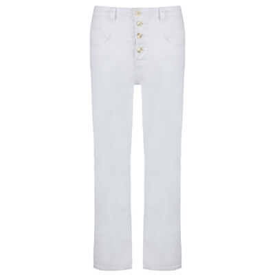 JAIMY Morgan wide leg button jeans white