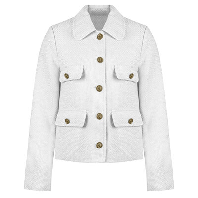 JAIMY Miley tweed blazer white