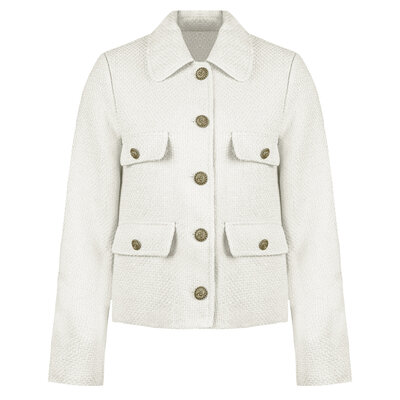 JAIMY Miley tweed blazer creme
