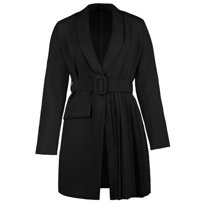 JAIMY Plisse detail blazer black