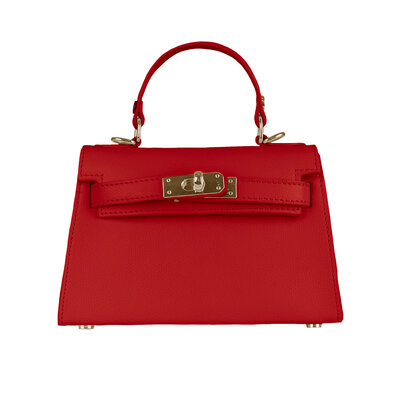 JAIMY Grace real leather handbag red