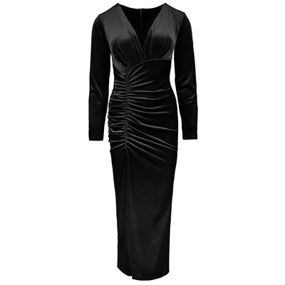 JAIMY Juliana velvet maxi dress black