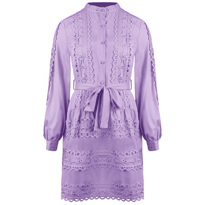 JAIMY Salem embroidery dress lilac