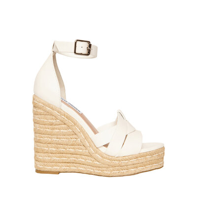 STEVE MADDEN Sivian sandal white leather