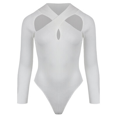 JAIMY Isla cut out knitwear body white