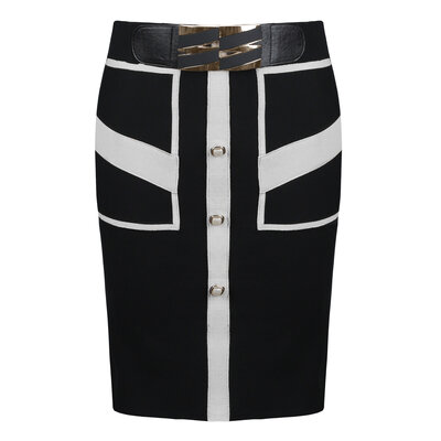JAIMY Naomi knitwear skirt black/white