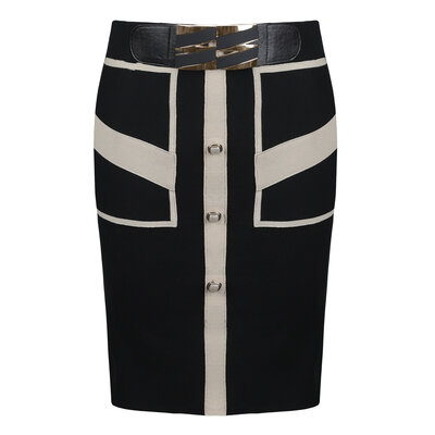 JAIMY Naomi knitwear skirt black/beige