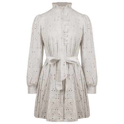 JAIMY Amara embroidery dress creme