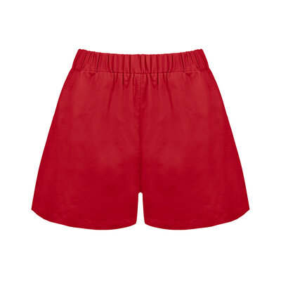 JAIMY Kenia linen short red