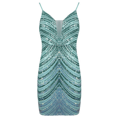 JAIMY Lana sequin dress mint