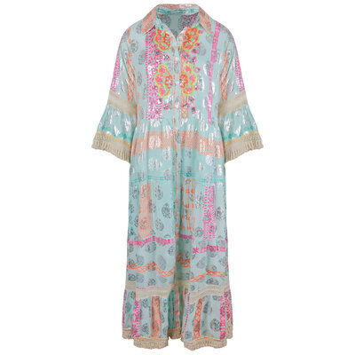 JAIMY Shelby maxi boho dress aqua