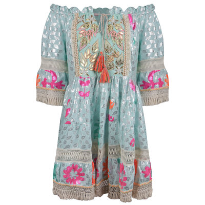 JAIMY Audrey boho dress aqua
