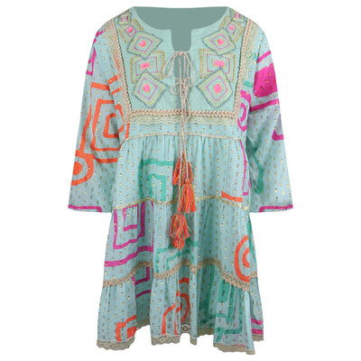 JAIMY Natalia boho dress aqua