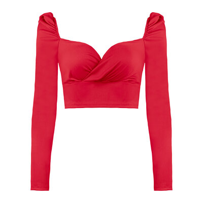 JAIMY Adaline cropped top red