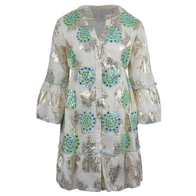 JAIMY Zariyah boho dress beige/green