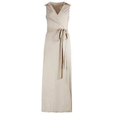 JAIMY Maxi travel wrap dress beige