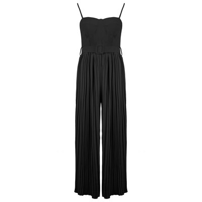 JAIMY Plisse detail jumpsuit black