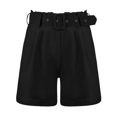 JAIMY Lorelai belted short black