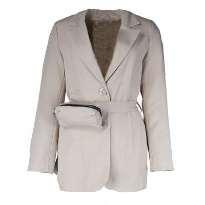 JAIMY Blazer with beltbag beige