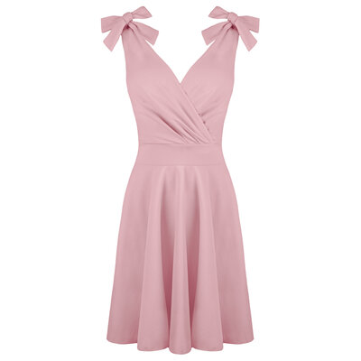 JAIMY Nellie bow detail dress light pink