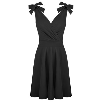 JAIMY Nellie bow detail dress black