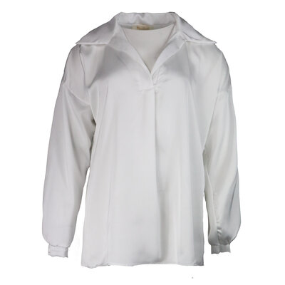 JAIMY Satin blouse v-neck white