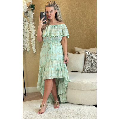 JAIMY Kendall off shoulder dress mint
