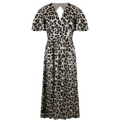 JAIMY Robin open back leopard dress