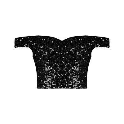 JAIMY Lucia sequin top black