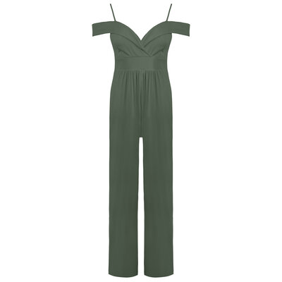 JAIMY Jazmin off shoulder jumpsuit army green