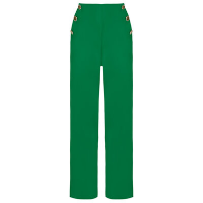 JAIMY Ariana gold button pantalon green