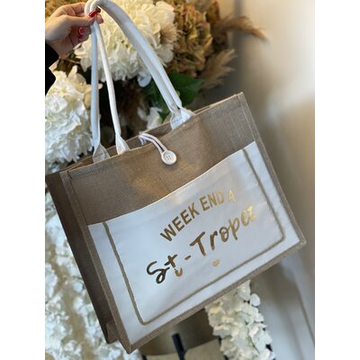 JAIMY Saint tropez beach bag gold