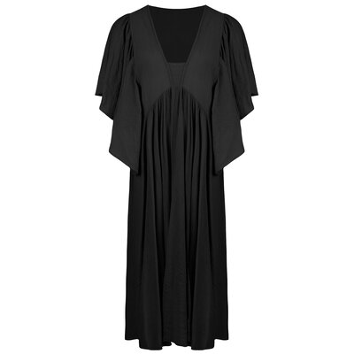 JAIMY Lauren linen maxi dress black