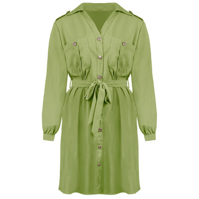 JAIMY Lilly blouse dress pistachio green