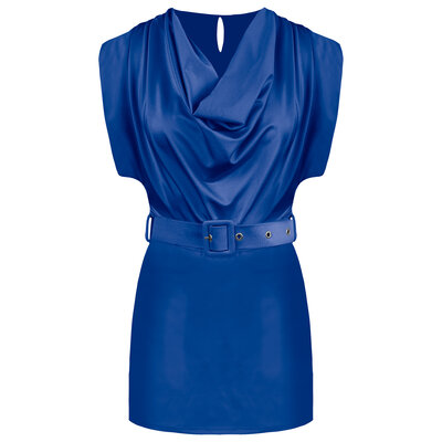 JAIMY Briana silk playsuit blue