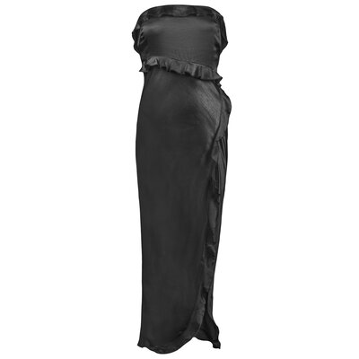JAIMY Quinty maxi satin dress black