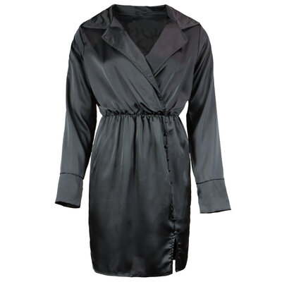 JAIMY Alora satin dress black
